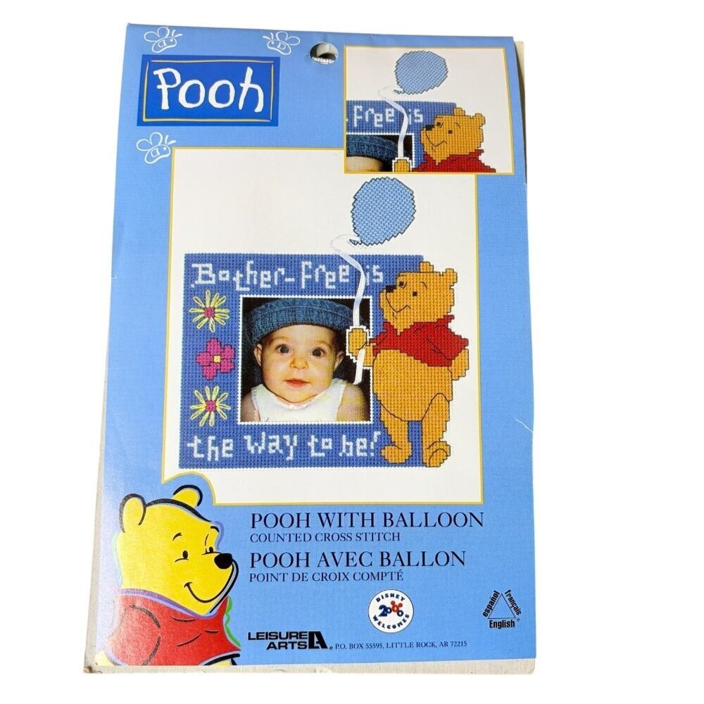 Leisure Arts Cross Stitch Winnie The Pooh With Balloon 13267